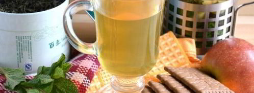 зеленый чай с яблоком, мятой и ромашкой. Шаг 7