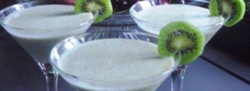 диетический коктейль из киви и банана. Шаг 3