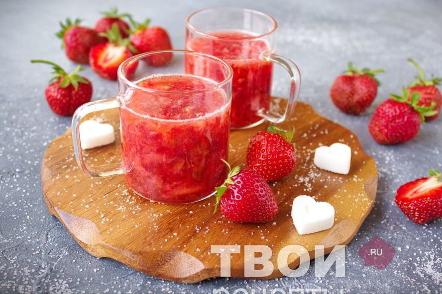 Рецепт киселя из клубники