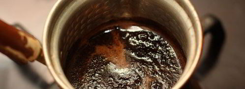 карамельный кофе в турке. Шаг 4