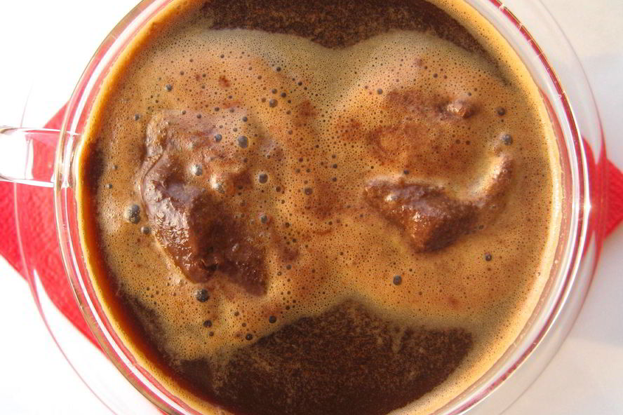 Рецепт кофе гляссе с шоколадным шербетом