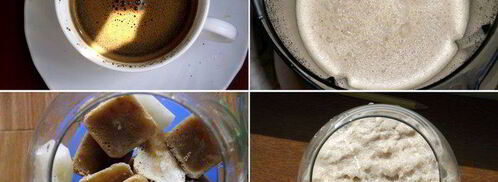 кофе латте со льдом. Шаг 3