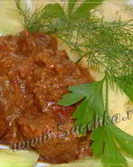 Мясо с кофе