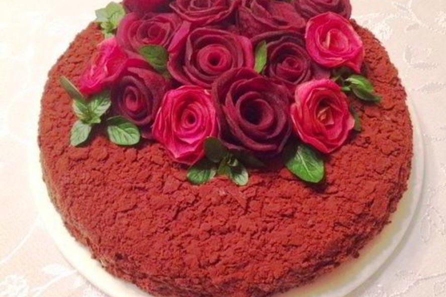 Рецепт наполеона с горьким шоколадом, кофе и миндальной пастой