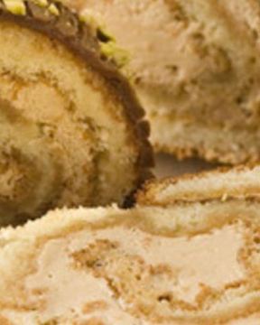 Рождественское полено с кофе