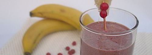 бананово-клюквенный смузи. Шаг 4