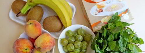 фруктовый смузи с гречневыми хлопьями. Шаг 4