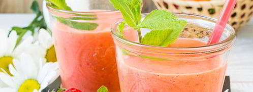 клубнично-абрикосовый смузи на ряженке. Шаг 4