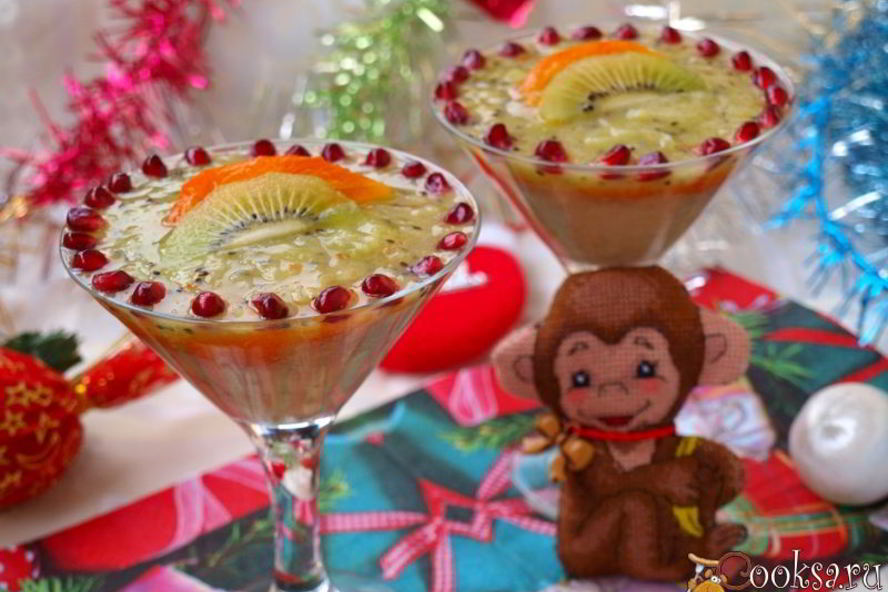 Рецепт праздничного фруктового смузи