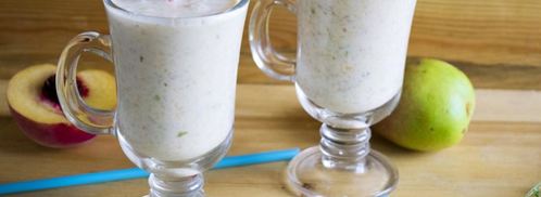 смузи из груш и персиков. Шаг 3