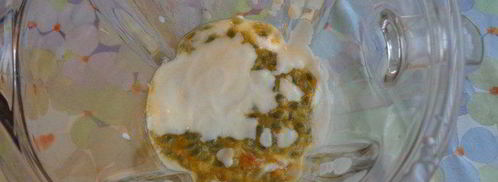 смузи маракуйя-банан-кокос. Шаг 4