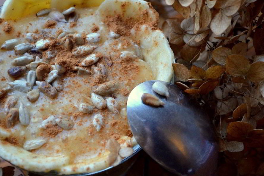 Рецепт смузей с бананом и хурмой