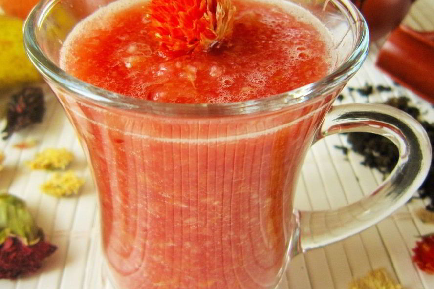 Рецепт смузей с грушей, апельсином и зеленым чаем