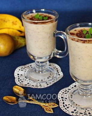 Смузи с грушей и бананом