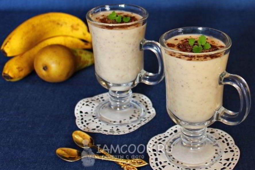 Рецепт смузей с грушей и бананом