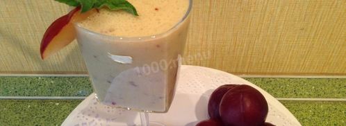 смузи со сливами и бананом сладкая парочка. Шаг 4