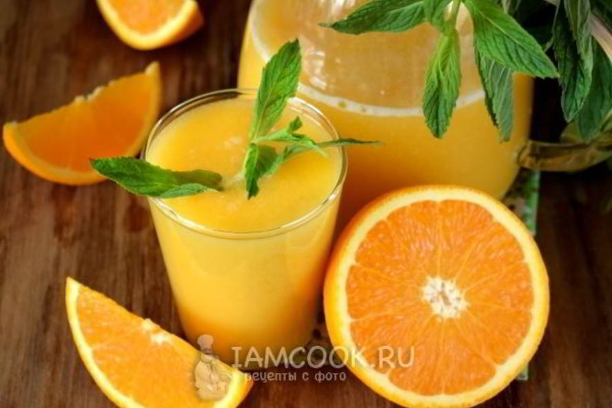 Рецепт тропического смузи с консервированным манго и ананасом