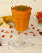 Тыквенный смузи с облепихой и бананом