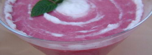 вишневый смузи с йогуртом и овсяными хлопьями. Шаг 6