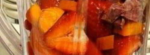 витаминный напиток из свеклы, клубники и батата. Шаг 4