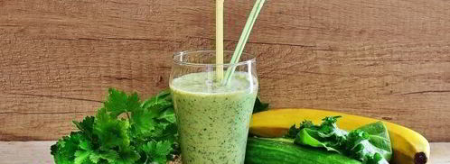 зеленый коктейль на греческом йогурте. Шаг 14