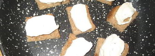 французский салат с козьим сыром на тостах. Шаг 5