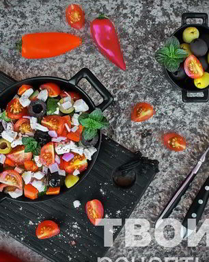 Греческий салат с брынзой