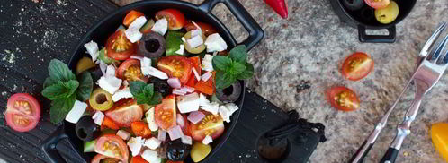 греческий салат с брынзой. Шаг 7