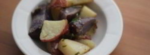 картофельный салат без майонеза. Шаг 3