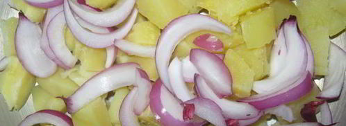 картофельный салат patates salatas. Шаг 2