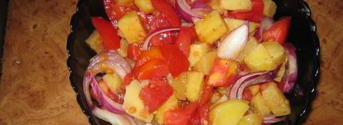 картофельный салат patates salatas. Шаг 4