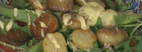 картофельный салат с авокадо и домашним майонезом. Шаг 9