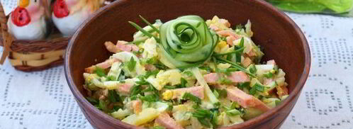 картофельный салат с колбасой. Шаг 8