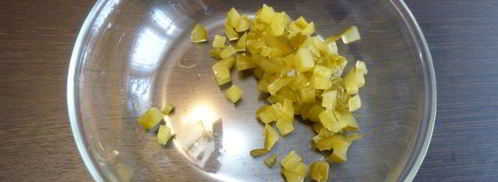 картофельный салат с копченой рыбой. Шаг 2