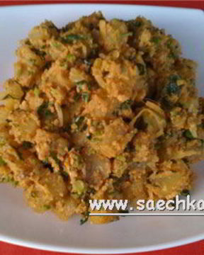 Картофельный салат с орехами