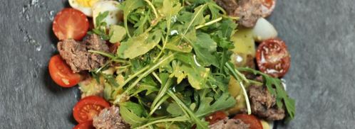 картофельный салат с печенью трески. Шаг 3