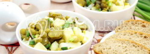 картофельный салат с зеленым горошком. Шаг 7