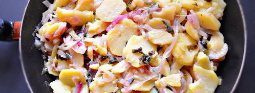 салат из картофеля и черемши. Шаг 6