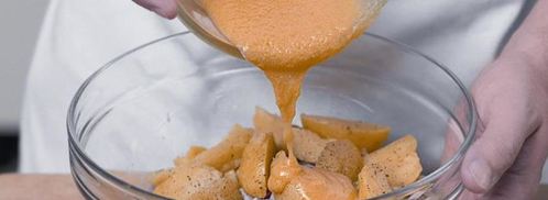 салат из картофеля и копченой курицы. Шаг 6