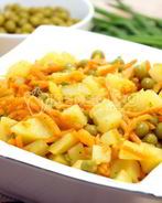 Салат из картофеля с морковью по-корейски