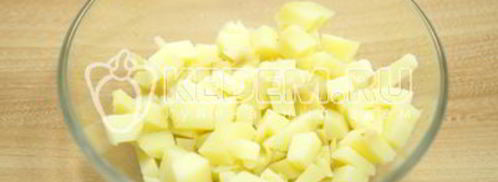 салат из картофеля с морковью по-корейски. Шаг 4