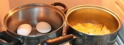 салат картофельный с яйцом. Шаг 2