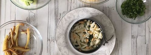 салат с жареной картошкой. Шаг 9