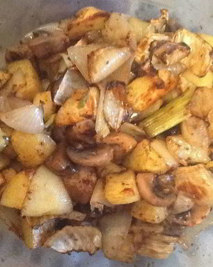 Теплый картофельный салат с фенхелем