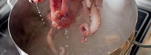 теплый салат с картофелем и осьминогом. Шаг 3