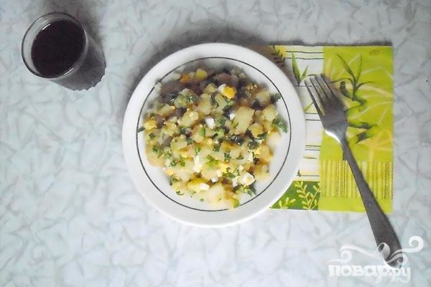 Рецепт зимнего картофельного салата