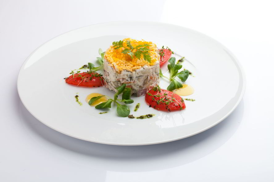 Рецепт оливье с копченой куриной грудкой