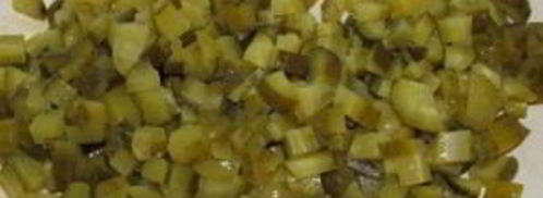 оливье с креветками и авокадо. Шаг 6