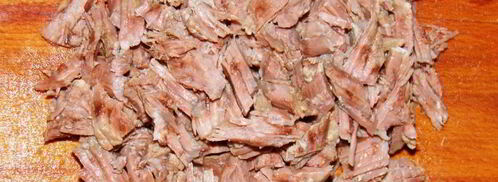 оливье с мясом. Шаг 4