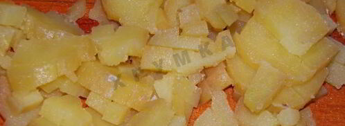 оливье с мясом. Шаг 7